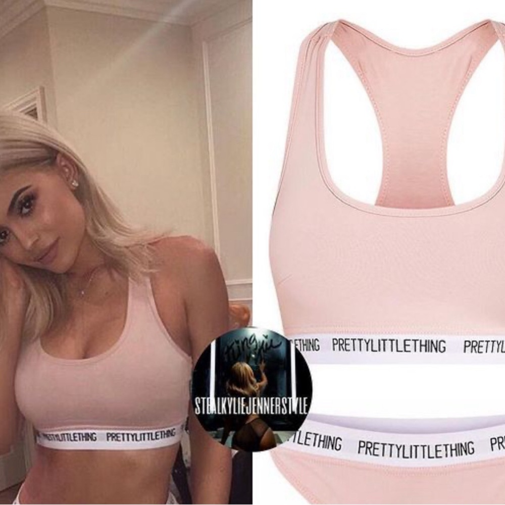 PrettyLittleThing Pink Racerback Bra - Picture 2 of 4